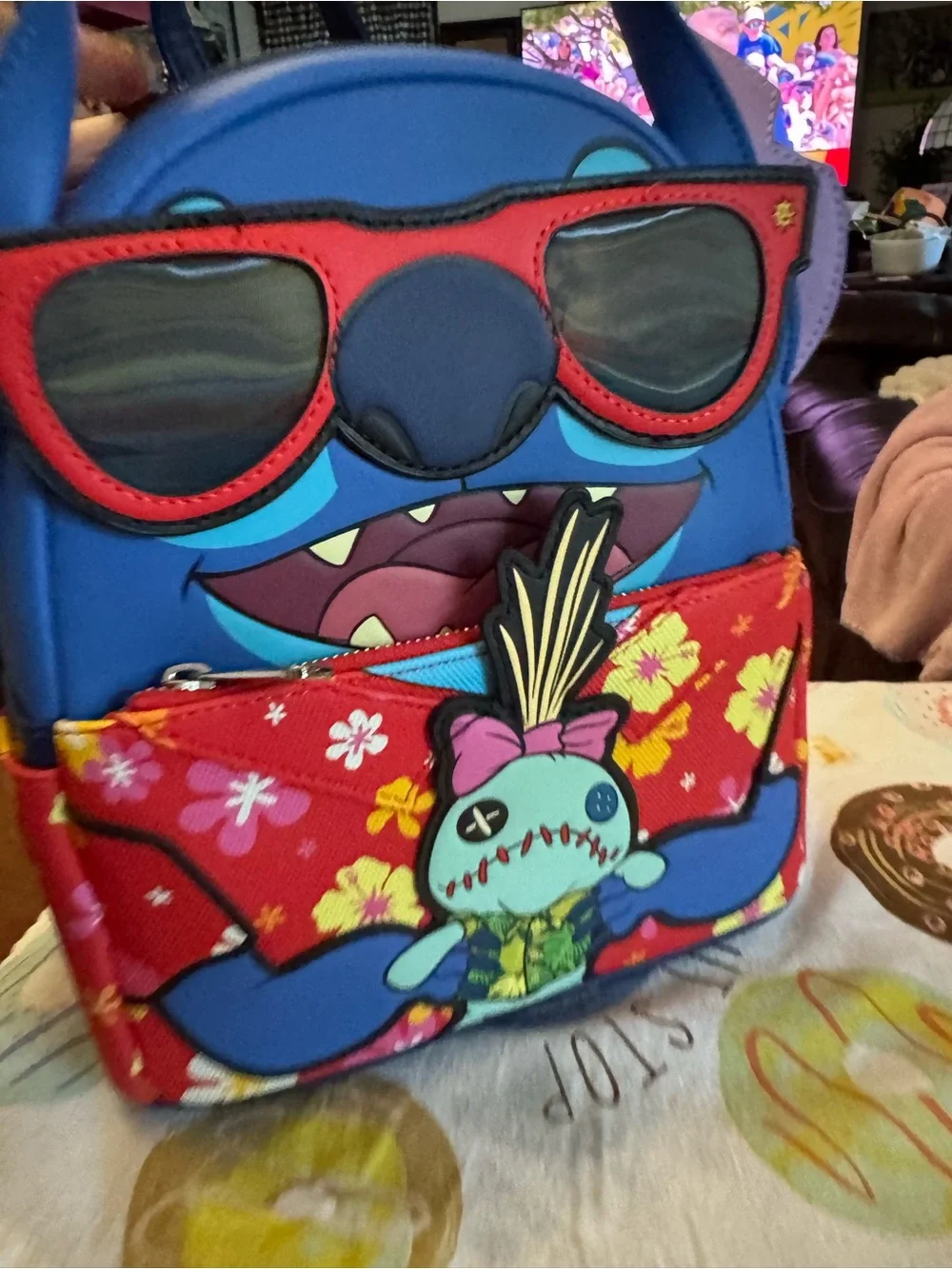 Stitch Kids' Mini Backpack with Sunglasses Design - Loungefly Summer Edition